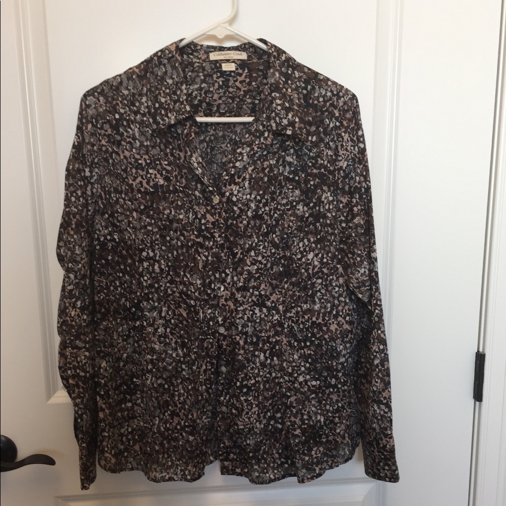 Coldwater Creek button-down shirt.